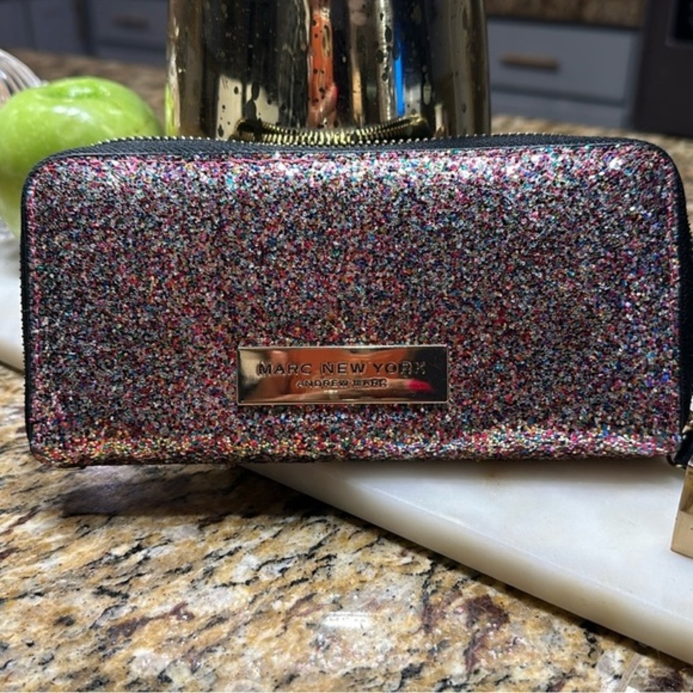 MARC ANDREW MULTI COLOR LONG WALLET EUC